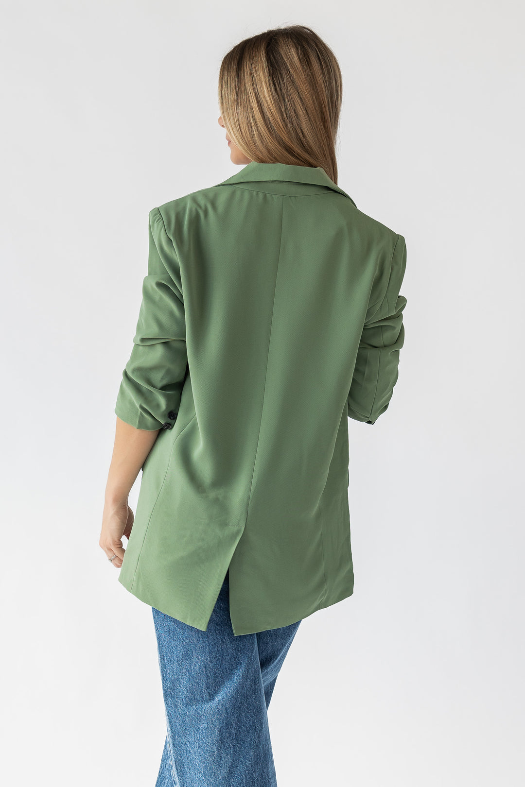 Yara Sage Oversized Blazer