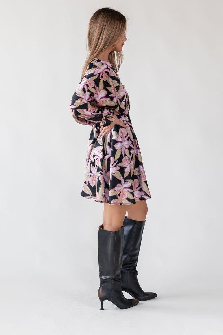 Zayla Black Floral Mini Dress - Final Sale