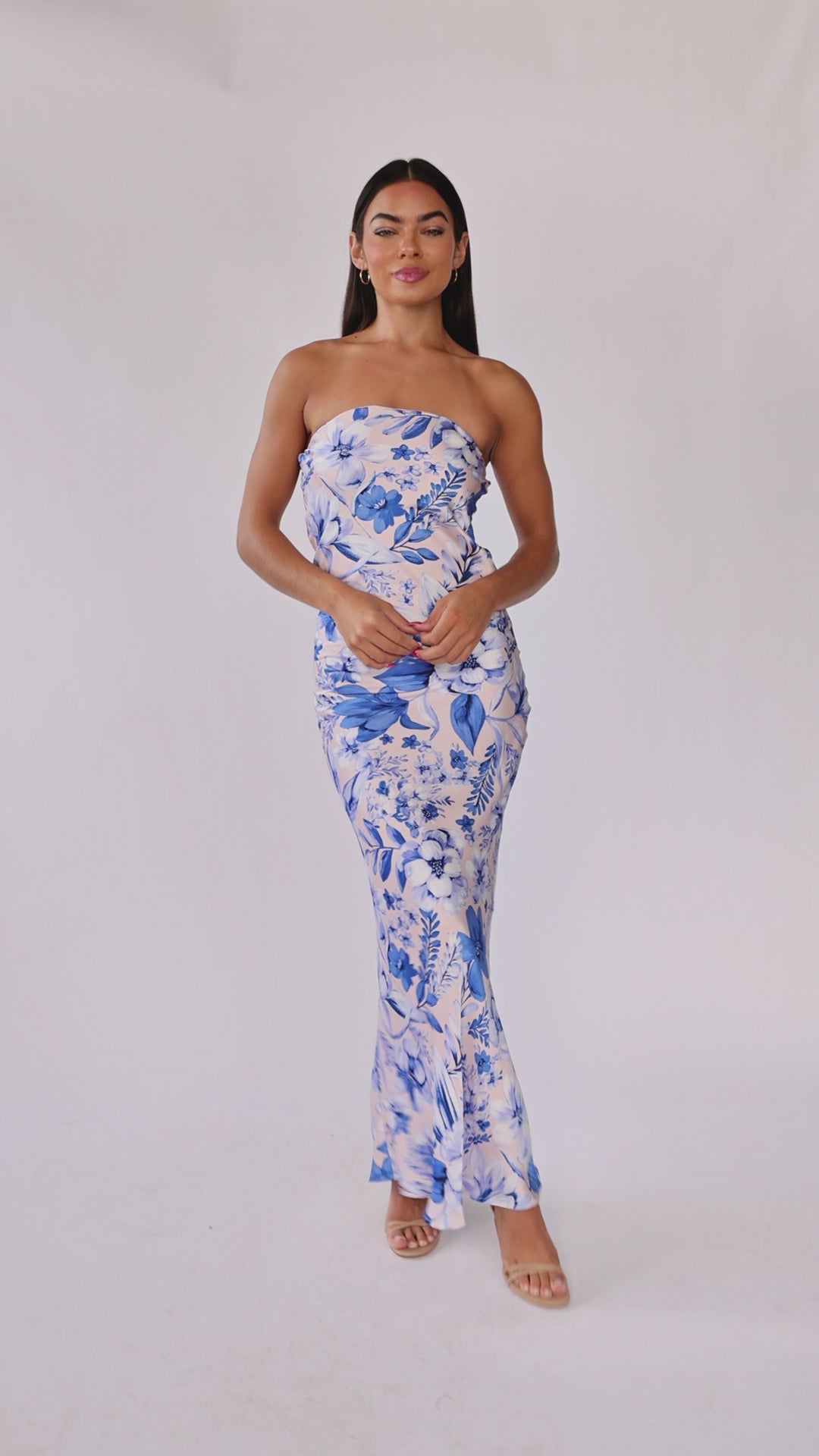 Lawson Blue Floral Maxi Dress