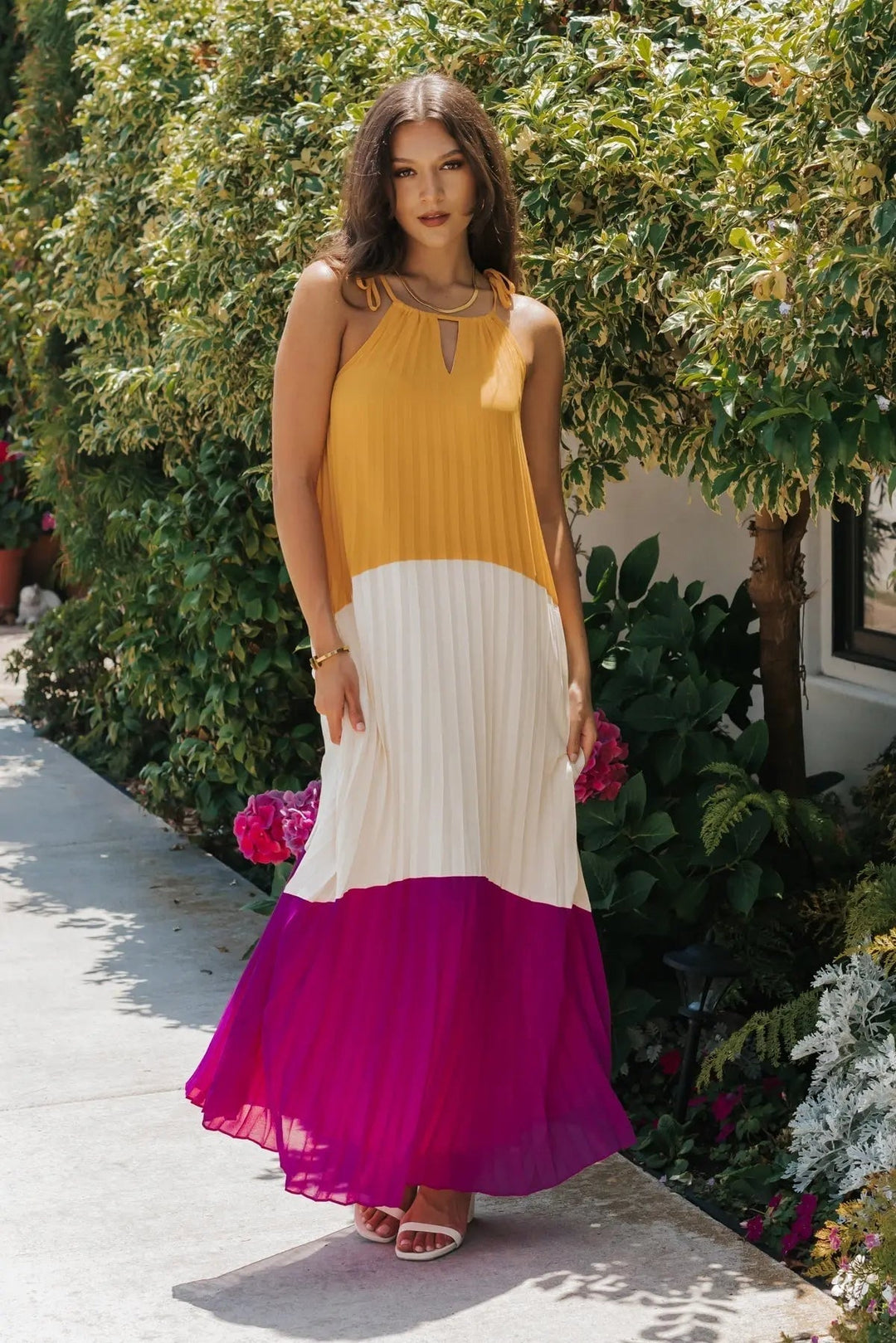 Maxi Style Vivienne | Away Dance Color Night Dress: In The JO+CO Block