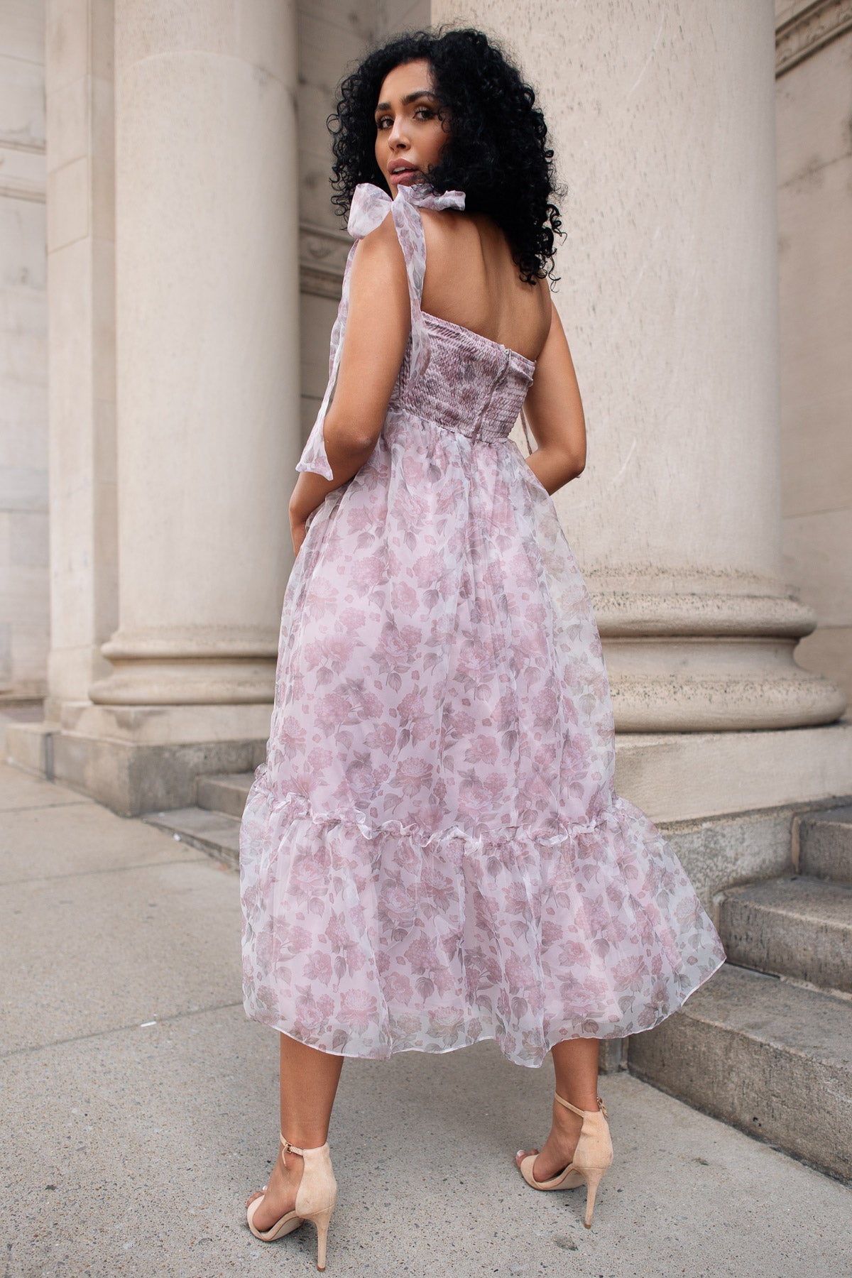 Floral corset clearance dress