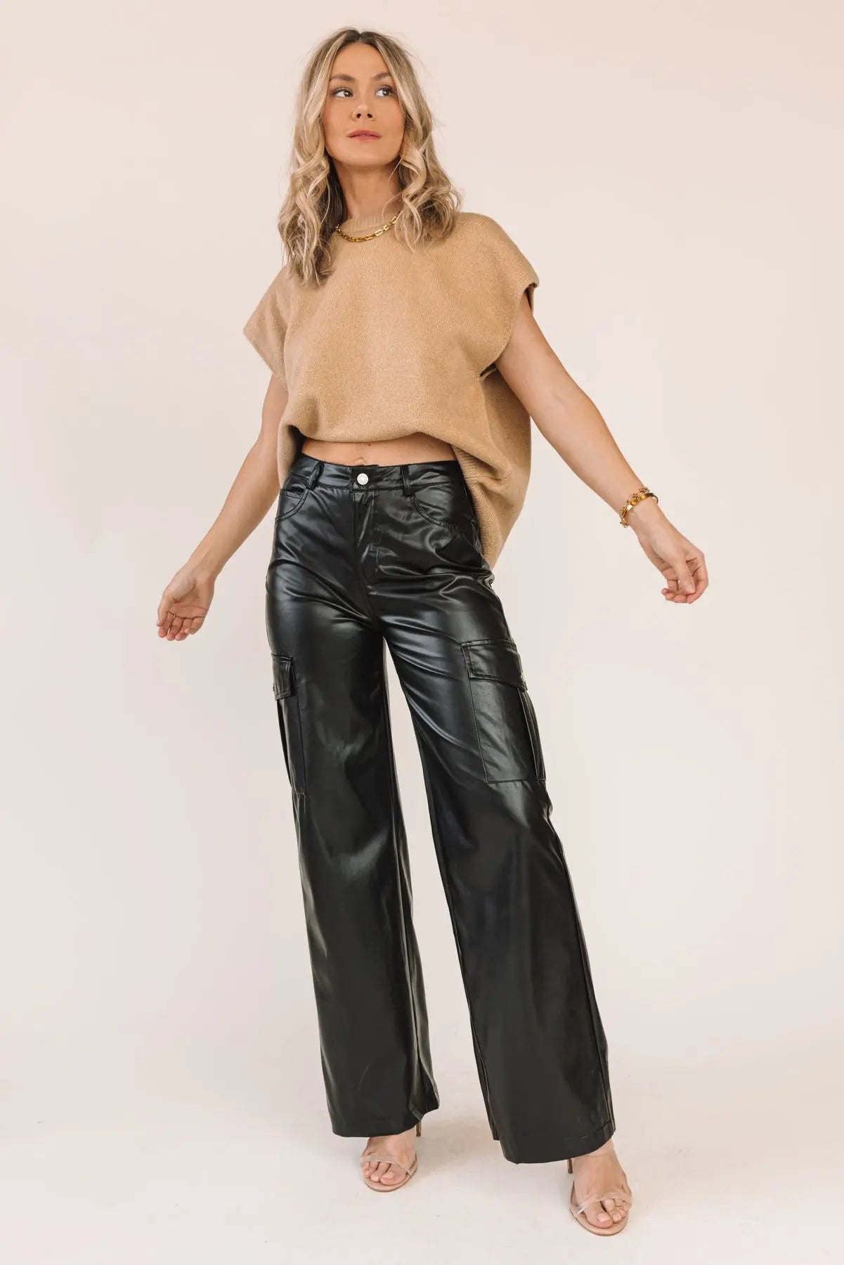 Stylish Modern Cotton Women's Cargo Pant, Hot & Trendy Pants, Fawn Color  Cargos, Elastic Waist, Comfortable